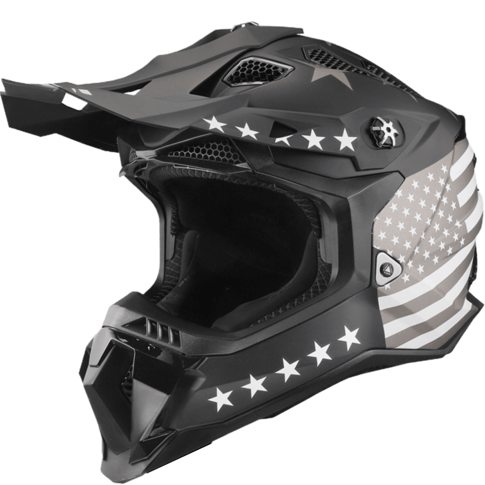 CASCO LS2 MX700 SUBVERTER EVO 76 MATT BLACK WHITE